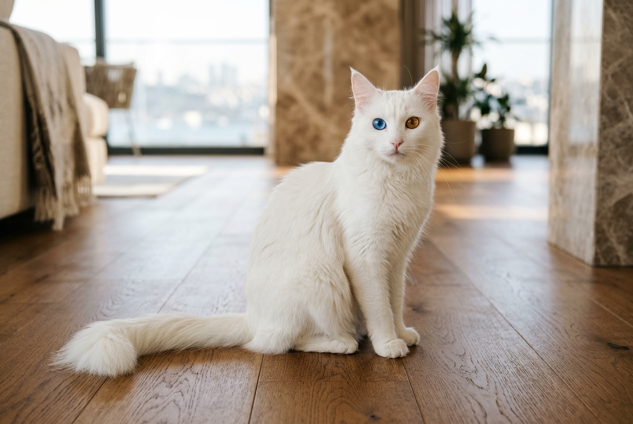 Guía de Cuidados del Pelaje y Cepillado del Gato Angora Turco: Manto Sedoso, Nudos y Bolas de Pelo (Colombia 2026)