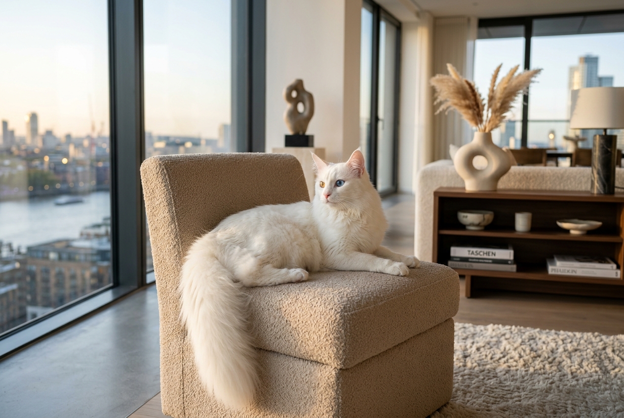 ¿Cómo Saber si un Gato es Angora Turco Legítimo? Características, Ojos Azules y Cuidados en Colombia (2026)