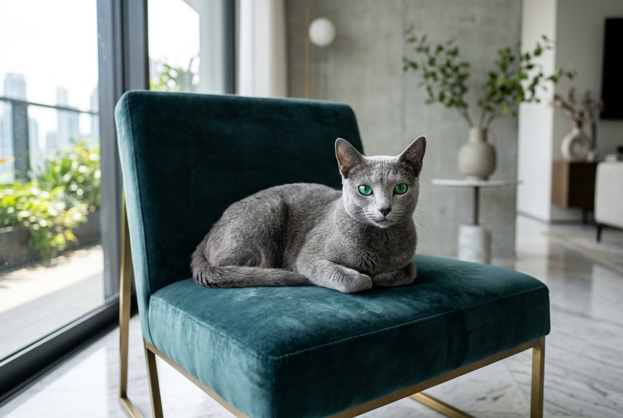 ¿El Gato Azul Ruso es Hipoalergénico? Alergias, Proteína Fel d 1 y Cuidados en Colombia (2026)