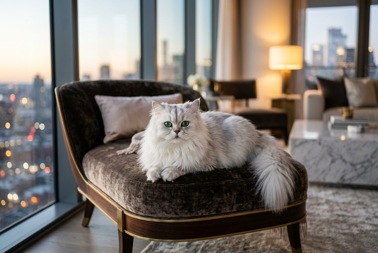 Gato Persa Chinchilla: Variedades Silver y Golden, Ojos Verdes, Cuidados del Manto y Precio en Colombia (2026)