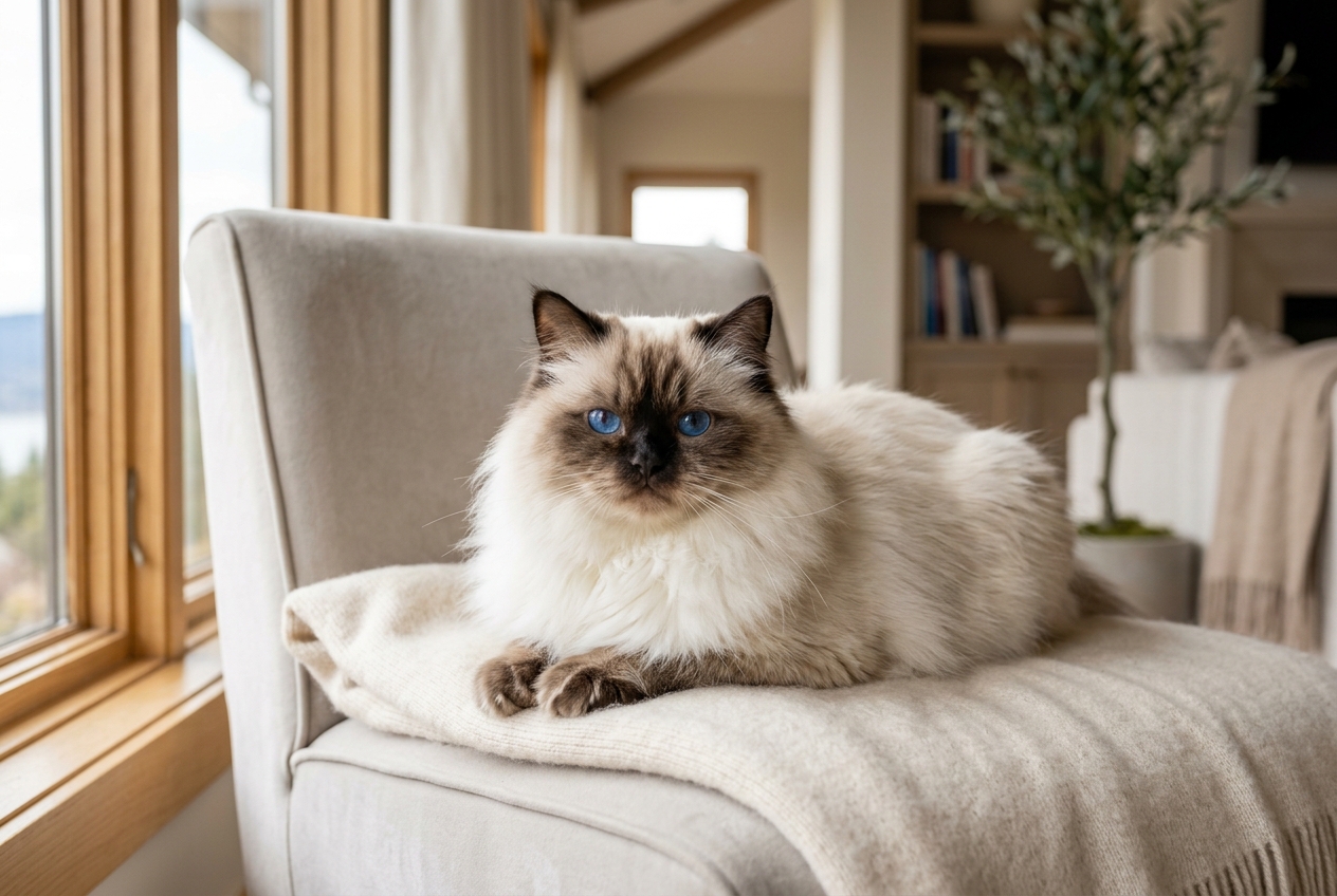 Gato Persa Himalaya: Guía de Variedades Colourpoint, Ojos Azules y Cuidados en Colombia (2026)