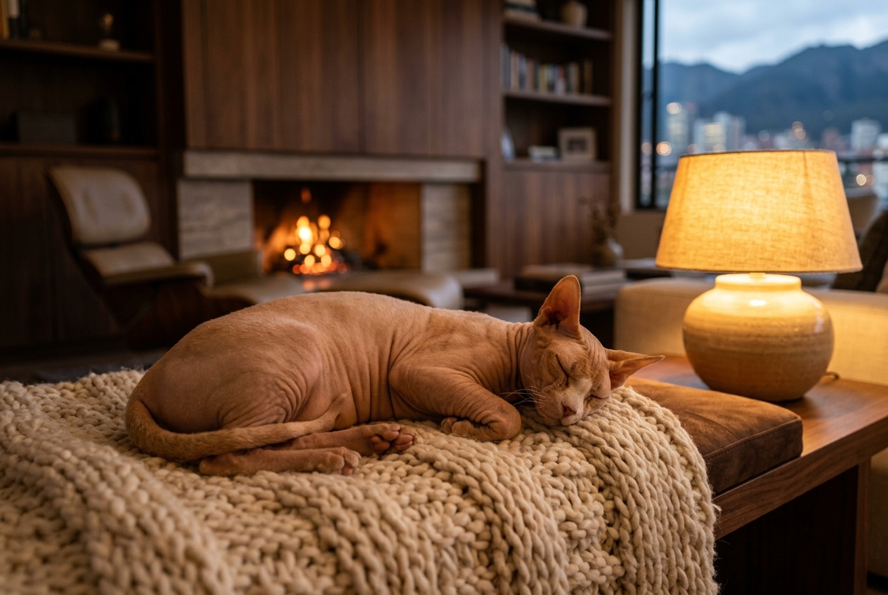 Gato Sphynx y el Frío: Ropa Segura, Temperatura Corporal y Cuidados en Colombia (2026)