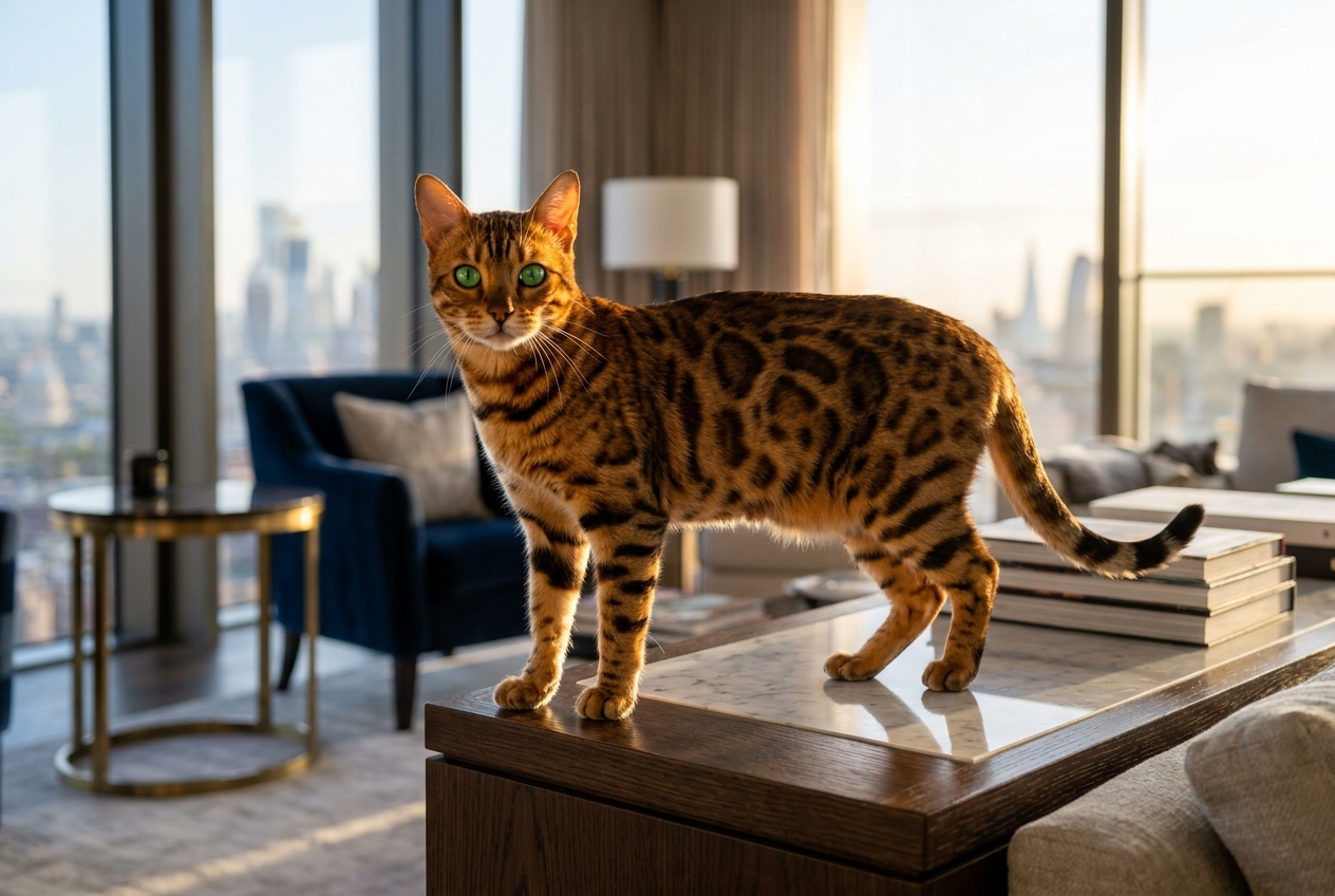Salud del Gato Bengalí: Enfermedades Genéticas (PK-Def, PRA-b, HCM) y Cuidados en Colombia (2026)