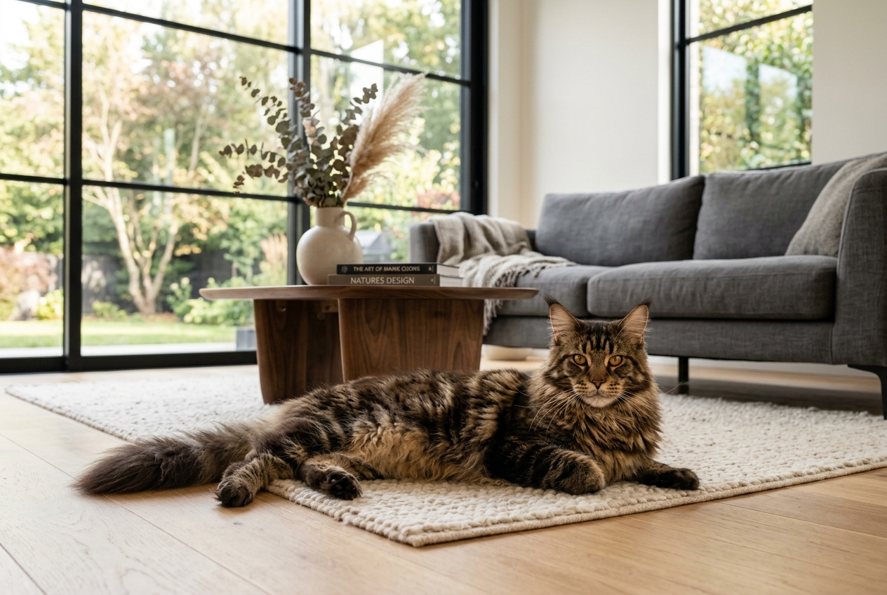 Salud del Gato Maine Coon: Enfermedades Genéticas (HCM, Displasia), Esperanza de Vida y Cuidados en Colombia (2026)