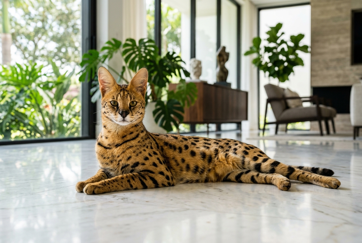 Salud del Gato Savannah: Enfermedades Genéticas, Sensibilidad Anestésica y Cuidados en Colombia (2026)
